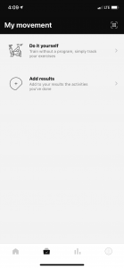A screenshot from the MyWellness app