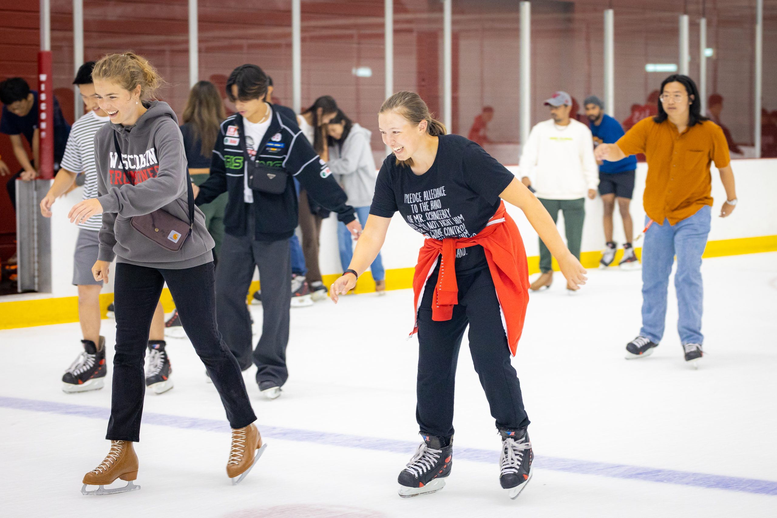 A photo of people ice skating at the Shell